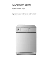 AEG LAVATHERM 35600 Operating And Installation Instructions предпросмотр