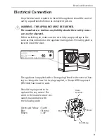 Preview for 9 page of AEG LAVATHERM 35600 Operating And Installation Instructions