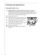 Preview for 22 page of AEG LAVATHERM 37320 electronic Operating Instructions Manual