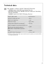 Preview for 21 page of AEG LAVATHERM 5540 User Information