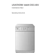 Предварительный просмотр 1 страницы AEG LAVATHERM 56609 EXCLUSIV Operating Instructions Manual