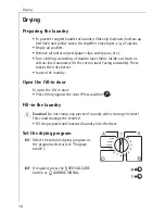 Предварительный просмотр 16 страницы AEG LAVATHERM 56609 EXCLUSIV Operating Instructions Manual