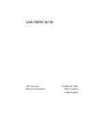 AEG LAVATHERM 56740 User Manual preview