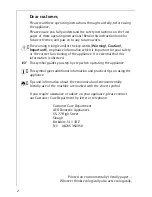 Preview for 2 page of AEG LAVATHERM 57560 electronic Operating Instructions Manual