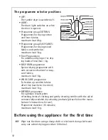 Preview for 12 page of AEG LAVATHERM 57560 electronic Operating Instructions Manual