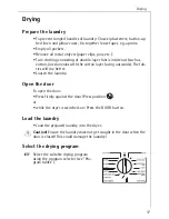 Предварительный просмотр 17 страницы AEG LAVATHERM 57700 Operating Instructions Manual