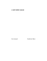 Preview for 1 page of AEG LAVATHERM 58840 User Manual