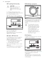 Предварительный просмотр 14 страницы AEG LAVATHERM 8DEE95S User Manual