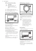 Предварительный просмотр 14 страницы AEG LAVATHERM 8DSC869C User Manual