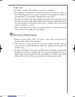 Предварительный просмотр 7 страницы AEG LAVATHERM T37400 Operating Instructions Manual