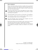 Предварительный просмотр 2 страницы AEG LAVATHERM T37800 Operating Instructions Manual