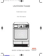 Preview for 1 page of AEG LAVATHERM T56600 User Information