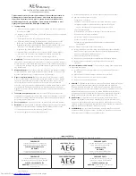 Preview for 24 page of AEG LAVATHERM T6DCE821B User Manual