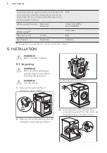 Предварительный просмотр 8 страницы AEG LF8C8412A User Manual