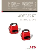 Preview for 1 page of AEG LK 1204 Instructions For Use Manual