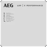 AEG LX9 User Manual предпросмотр