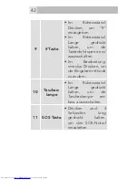 Preview for 42 page of AEG M250 User Manual