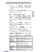 Preview for 61 page of AEG M250 User Manual