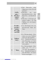 Preview for 41 page of AEG M405 User Manual