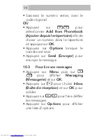 Preview for 94 page of AEG M405 User Manual