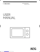 Preview for 1 page of AEG MBB1756DE User Manual