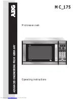 AEG MC 175 Operating Instructions Manual preview