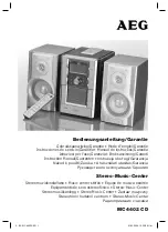 AEG MC 4402 CD Instruction Manual & Guarantee preview