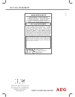 Предварительный просмотр 112 страницы AEG MC 4434 Instruction Manual