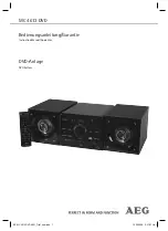 Preview for 1 page of AEG MC 4613 DVD Instruction Manual & Guarantee