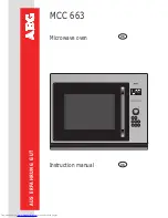 AEG MCC 663 Instruction Manual preview