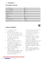 Предварительный просмотр 106 страницы AEG MCC2581E-m User Manual