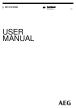 AEG MCD4538E User Manual preview