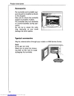 Preview for 14 page of AEG MCROMAT 1231 E Operating Instructions Manual