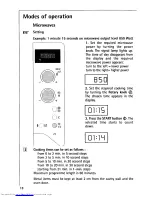 Preview for 18 page of AEG MCROMAT 1231 E Operating Instructions Manual