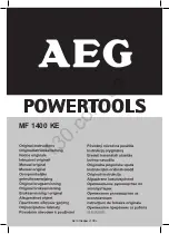 Preview for 2 page of AEG MF 1400 KE Original Instructions Manual