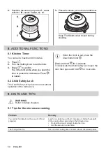 Preview for 54 page of AEG MFB295DB User Manual