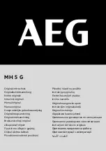 AEG MH 5 G Original Instructions Manual preview