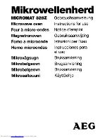 Preview for 1 page of AEG Micromat 328Z Instructions For Use Manual