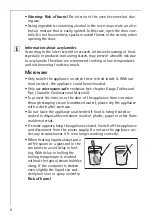 Предварительный просмотр 6 страницы AEG MICROMAT KB9800E-M User Information