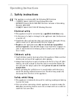Предварительный просмотр 5 страницы AEG MICROMAT KB9810E User Information