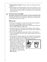 Предварительный просмотр 6 страницы AEG MICROMAT KB9810E User Information