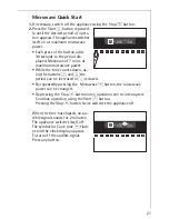 Предварительный просмотр 21 страницы AEG MICROMAT KB9810E User Information