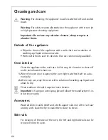 Предварительный просмотр 64 страницы AEG MICROMAT KB9810E User Information
