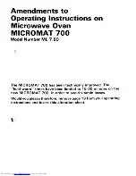 Preview for 21 page of AEG Micromat ML 7.60 Operating Instructions Manual