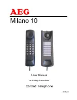 AEG Milano 10 User Manual preview