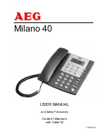 AEG Milano 40 User Manual preview