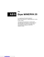 Предварительный просмотр 2 страницы AEG Minerva 25 Connection And Operating Instructions