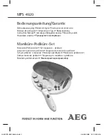 AEG MPS 4920 Instruction Manual preview