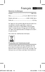 Предварительный просмотр 15 страницы AEG MPS 4921 Instruction Manual