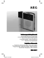 AEG MRC 4105 P Instruction Manual & Guarantee preview